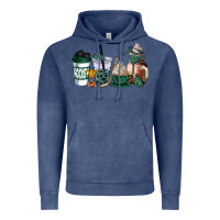 Vintage Denim hunter green hockey coffee cups Vintage Hoodie - AdoDesignShop