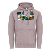 Vintage Zinc hunter green hockey coffee cups Vintage Hoodie - AdoDesignShop