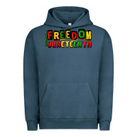 Pigment Midnight Navy freedom juneteenth Urban Hoodie - CowGirlArtShop