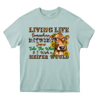 Arona living life somewhere between jesus take the wheel Heavy Core Tee - texasbilliewilder
