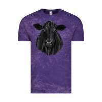 Cloud Purple black angus Vintage Tee - JahusDesignShop