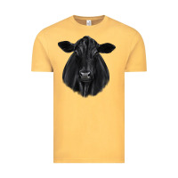 Vintage Mustard black angus Vintage Tee - JahusDesignShop