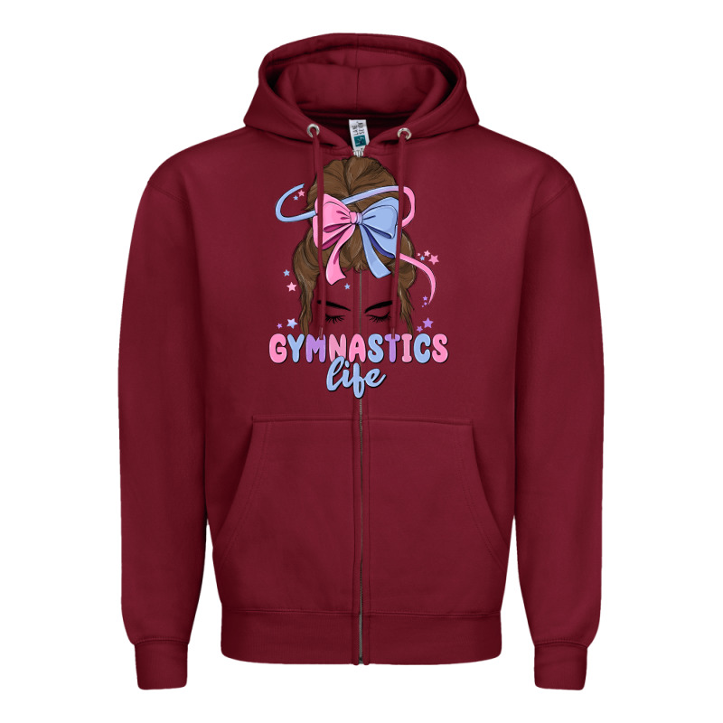 Gymnastics Life Zipper Hoodie by MaliasSmallBusiness | Teevron