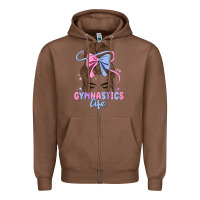 Chestnut gymnastics life Zipper Hoodie - MaliasSmallBusiness