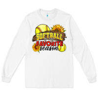 Softball Is My Favorite Season Long Sleeve Tee | Teevron