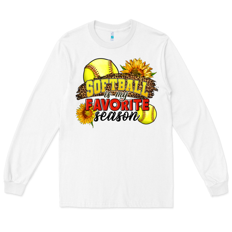 Softball Is My Favorite Season Long Sleeve Tee by LillyAllenDesigns | Teevron
