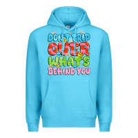 Ocean Blue don't trip over what's behind you Premium Hoodie - JahusDesignShop
