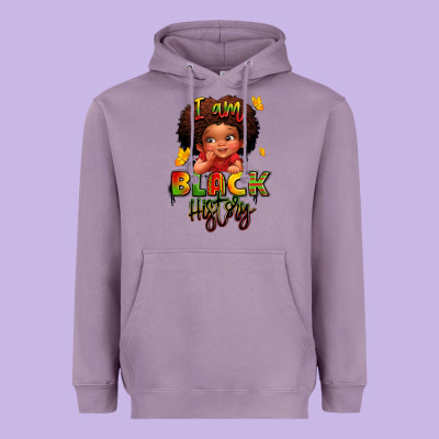 I Am Black History Juneteenth Heavyweight Hoodie Designed By Lillyallendesigns