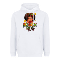 White i am black history juneteenth Heavyweight Hoodie - LillyAllenDesigns
