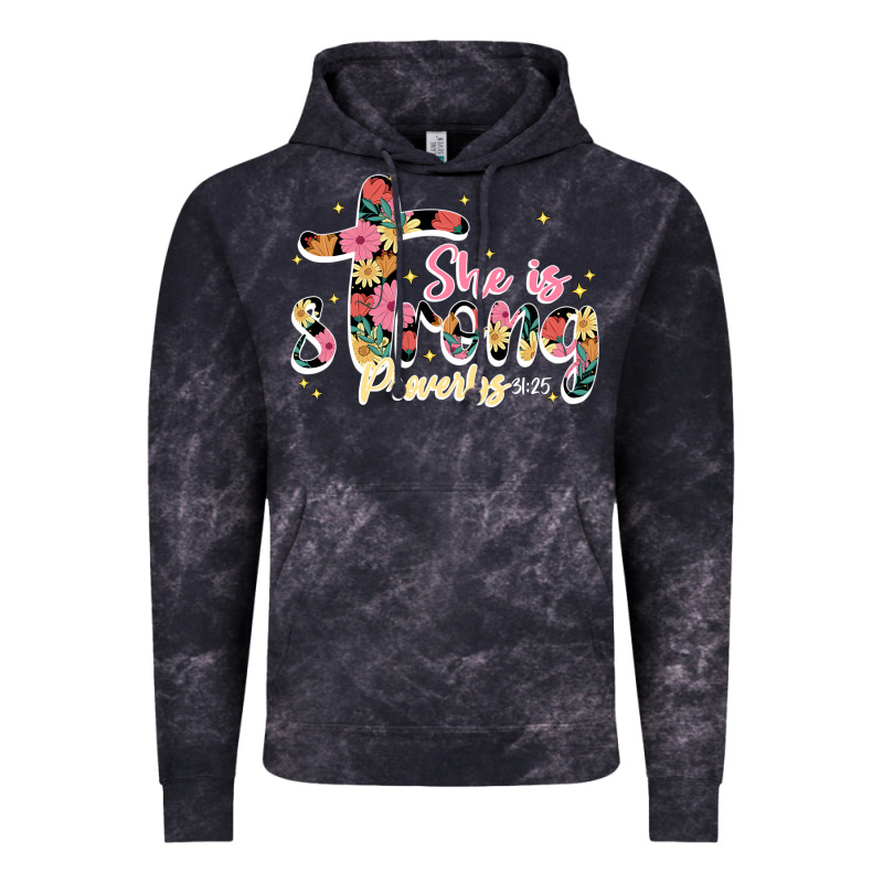 She Is Strong Proverbs 31 25 Vintage Hoodie by JahusDesignShop | Teevron