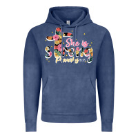 Vintage Denim she is strong proverbs 31 25 Vintage Hoodie - JahusDesignShop
