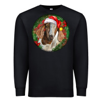 Black Boer Goat Christmas Premium Sweatshirt - LillyAllenDesigns