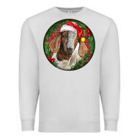 Dove Grey Boer Goat Christmas Premium Sweatshirt - LillyAllenDesigns