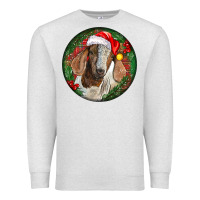 Oatmeal Heather Boer Goat Christmas Premium Sweatshirt - LillyAllenDesigns