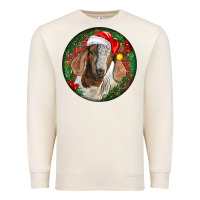 Sandshell Boer Goat Christmas Premium Sweatshirt - LillyAllenDesigns