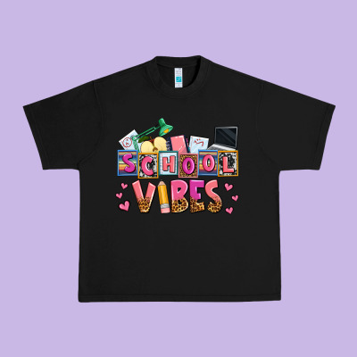 School Vibes Urban Heavy Tee Designed By Adodesignshop