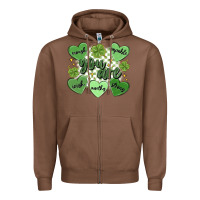 Chestnut st. patrick's day positive affirmations Zipper Hoodie - MaliasSmallBusiness