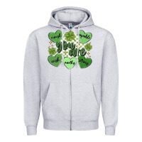 St. Patrick's Day Positive Affirmations Zipper Hoodie | Teevron