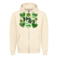 Sandshell st. patrick's day positive affirmations Zipper Hoodie - MaliasSmallBusiness