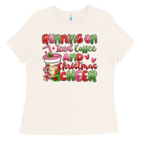 Bone running on iced coffee and christmas cheer Ladies Tee - MaliasSmallBusiness