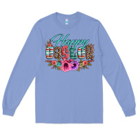 Colony Blue happy easter western floral serape leopard Long Sleeve Tee - Jasminsmagicworld