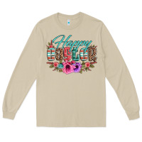 Mushroom happy easter western floral serape leopard Long Sleeve Tee - Jasminsmagicworld
