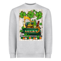 Heather Grey lucky truck Heavyweight Sweatshirt - AdoDesignShop