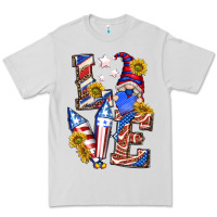 Dove Grey love 4th of july with gnome Premium Tee - texasbilliewilder