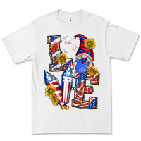 White love 4th of july with gnome Premium Tee - texasbilliewilder