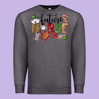 Chrismas Future Nurse Premium Sweatshirt Designed By Lillyallendesigns