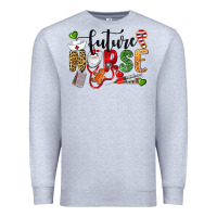 Heather Grey Chrismas future nurse Premium Sweatshirt - LillyAllenDesigns