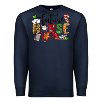 Navy Chrismas future nurse Premium Sweatshirt - LillyAllenDesigns