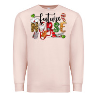 Pale Pink Chrismas future nurse Premium Sweatshirt - LillyAllenDesigns