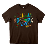 Chocolate Brown i teach au some kids Heavy Core Tee - Artiststas