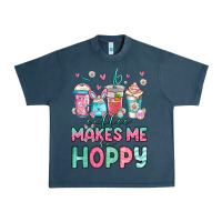 Midnight Navy easter coffee makes me so hoppy Urban Heavy Tee - Jasminsmagicworld