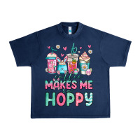 Navy easter coffee makes me so hoppy Urban Heavy Tee - Jasminsmagicworld