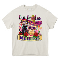 Cream dia de los muertos Heavy Core Tee - Zillion Design Studio
