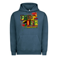 Pigment Midnight Navy free ish since 1865 Urban Hoodie - CowGirlArtShop