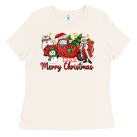 Bone merry christmas truck Ladies Tee - MaliasSmallBusiness
