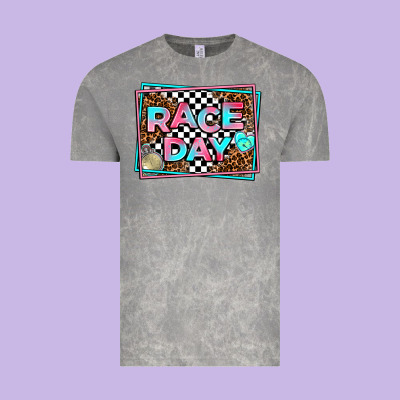 Race Day Vintage Tee Designed By Adodesignshop