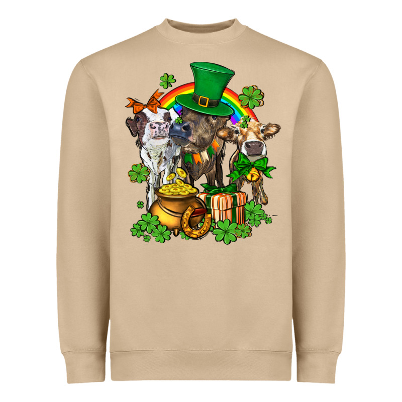 Little Cows And St Patricks Party Heavyweight Sweatshirt by AdoDesignShop | Teevron