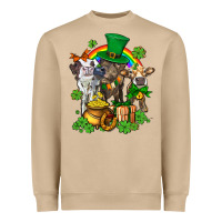 Mushroom little cows and st patricks party Heavyweight Sweatshirt - AdoDesignShop