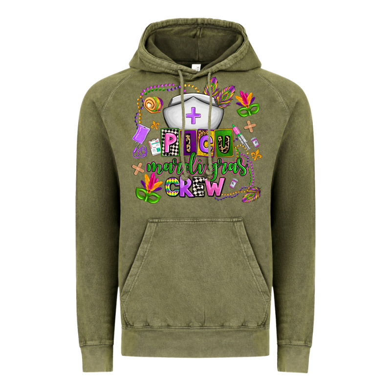 Picu Mardi Gras Crew Vintage Hoodie by AdoDesignShop | Teevron