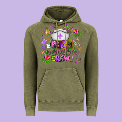 Picu Mardi Gras Crew Vintage Hoodie Designed By Adodesignshop