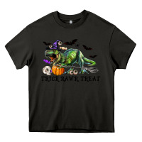 Asphalt T-Rex Trick Rawr Treat Heavy Core Tee - RanaPortraitStore