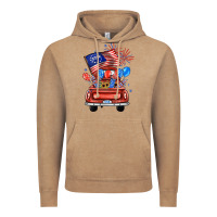 Vintage Coffee farm truck,america flag Vintage Hoodie - JahusDesignShop