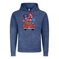 Vintage Denim farm truck,america flag Vintage Hoodie - JahusDesignShop