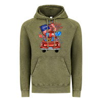 Vintage Olive farm truck,america flag Vintage Hoodie - JahusDesignShop