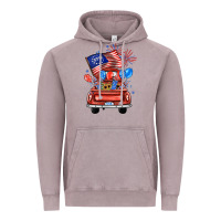 Vintage Zinc farm truck,america flag Vintage Hoodie - JahusDesignShop
