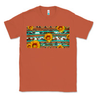 Copper aztec sunflower cowhide license plate Classic Tee - Artiststas